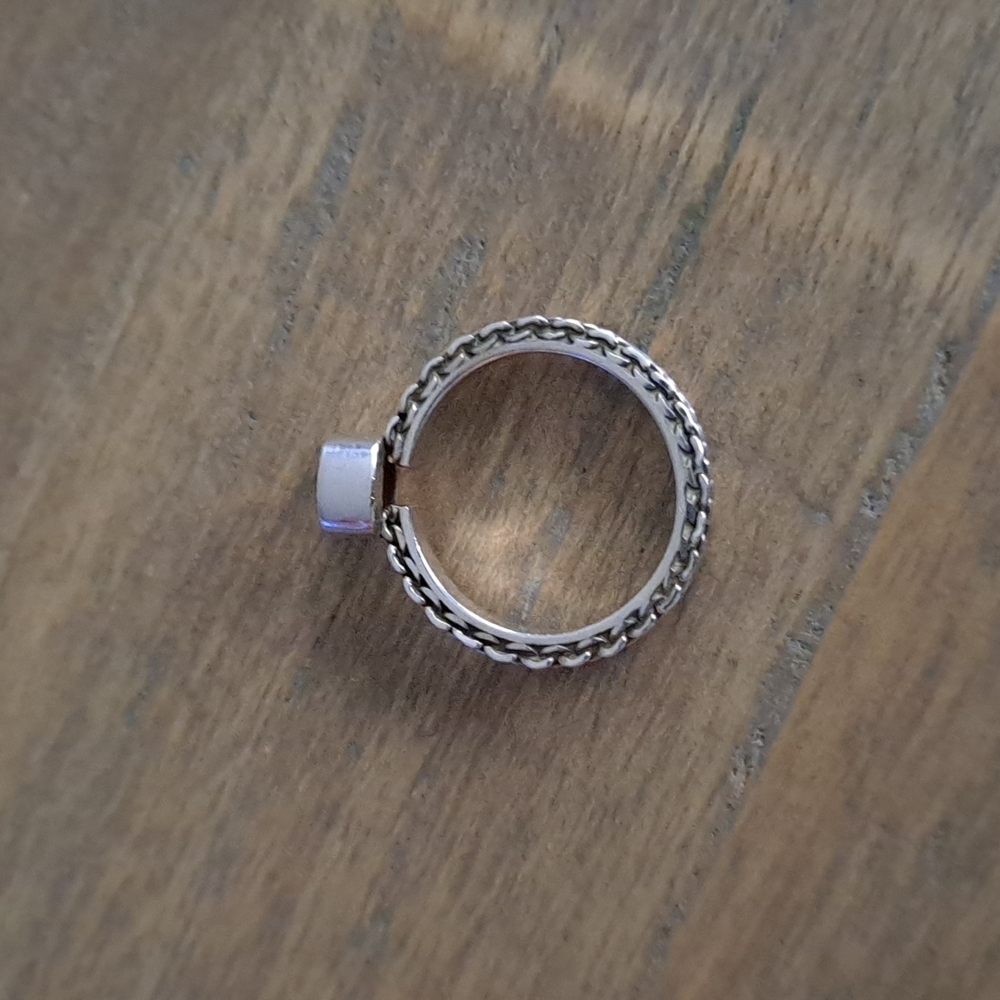 Sterling Silver Garnet Ring - image 6